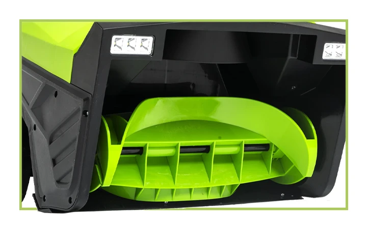 Шнек из прочного армированного пластика Шнек снегоуборщика выполнен из прочного армированного пластика