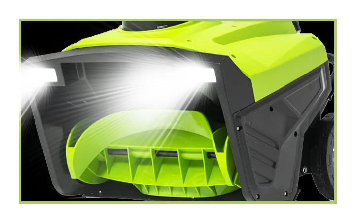 Светодиодные фары Фары дают снегоуборщику возможность работать в условиях малой освещенности.