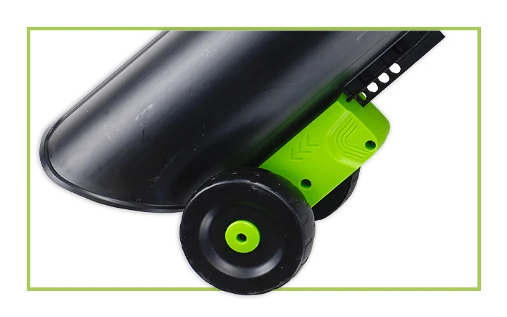 Колеса воздуходува Воздуходув имеет колеса, которые предусмотрены для перемещения в режиме пылесоса.