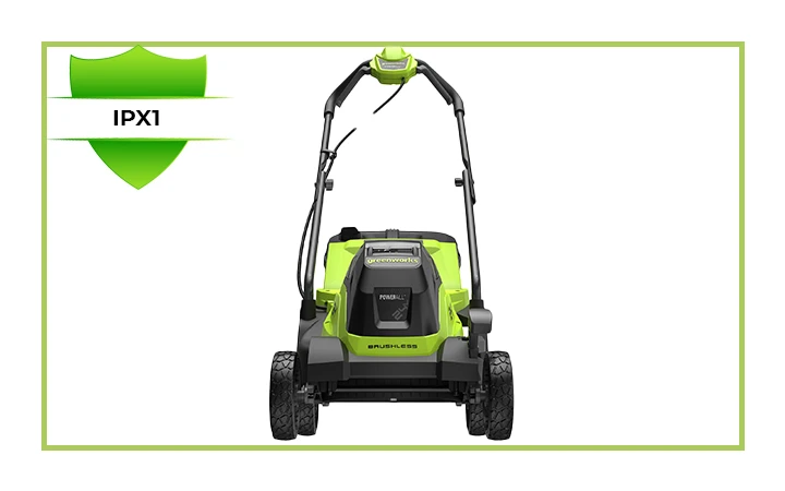 Степень защиты IPX1 Защищает от вертикально падающих капель воды, обеспечивая безопасность при эксплуатации.