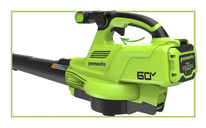 Для запуска устройства необходимо только нажать на курок включения. 