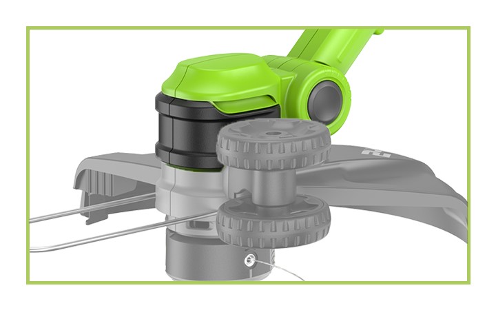 Триммер аккумуляторный Greenworks GD24LT331, 24V, 33 см, без АКБ и