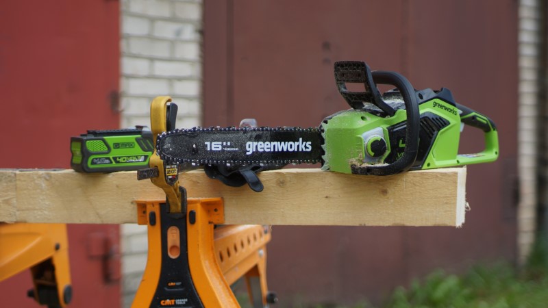 Купить Цепная пила аккумуляторная Greenworks GD40CS18, 40V, 40 см ...