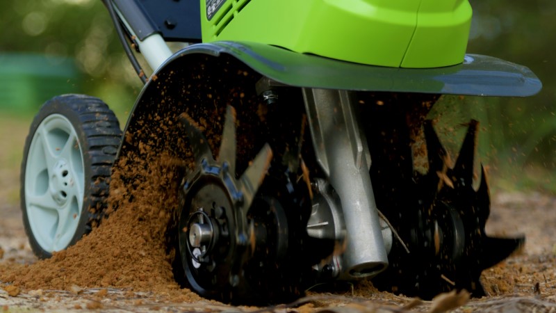 Культиватор аккумуляторный Greenworks G40TLK8, 40V, с 1хАКБ 8 А.ч и ...