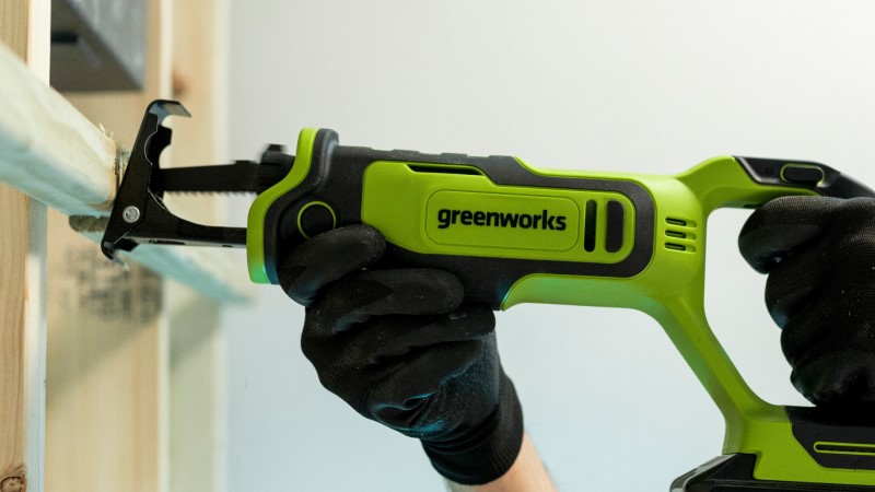 Купить Пила сабельная аккумуляторная Greenworks GPT-BLRS-1, 24V ...