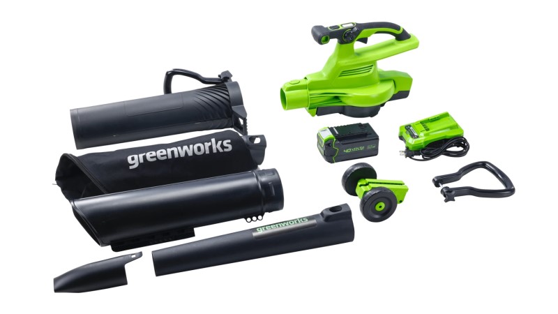 Купить Воздуходувка - пылесос садовый аккумуляторный Greenworks ...