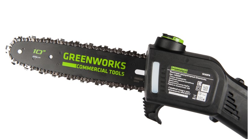 Купить Высоторез/Сучкорез аккумуляторный Greenworks 82V GC82PS, 25 см ...